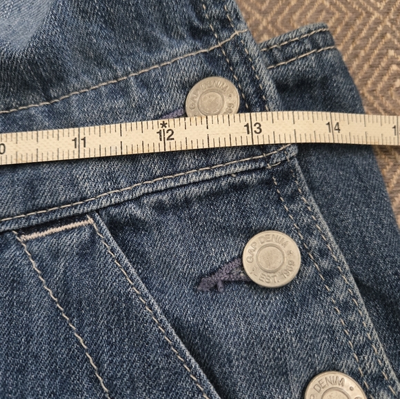GAP womens junior Size XS medium wash denim overalls - Picture 8 of 8